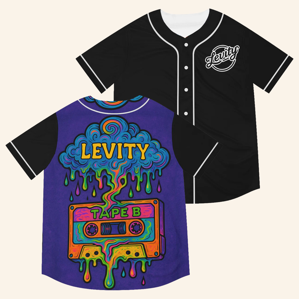 Tape B Merch Trippy Levity Tape B Jersey EDM Rave Jersey Colorful Festival Apparel Fans Gifts