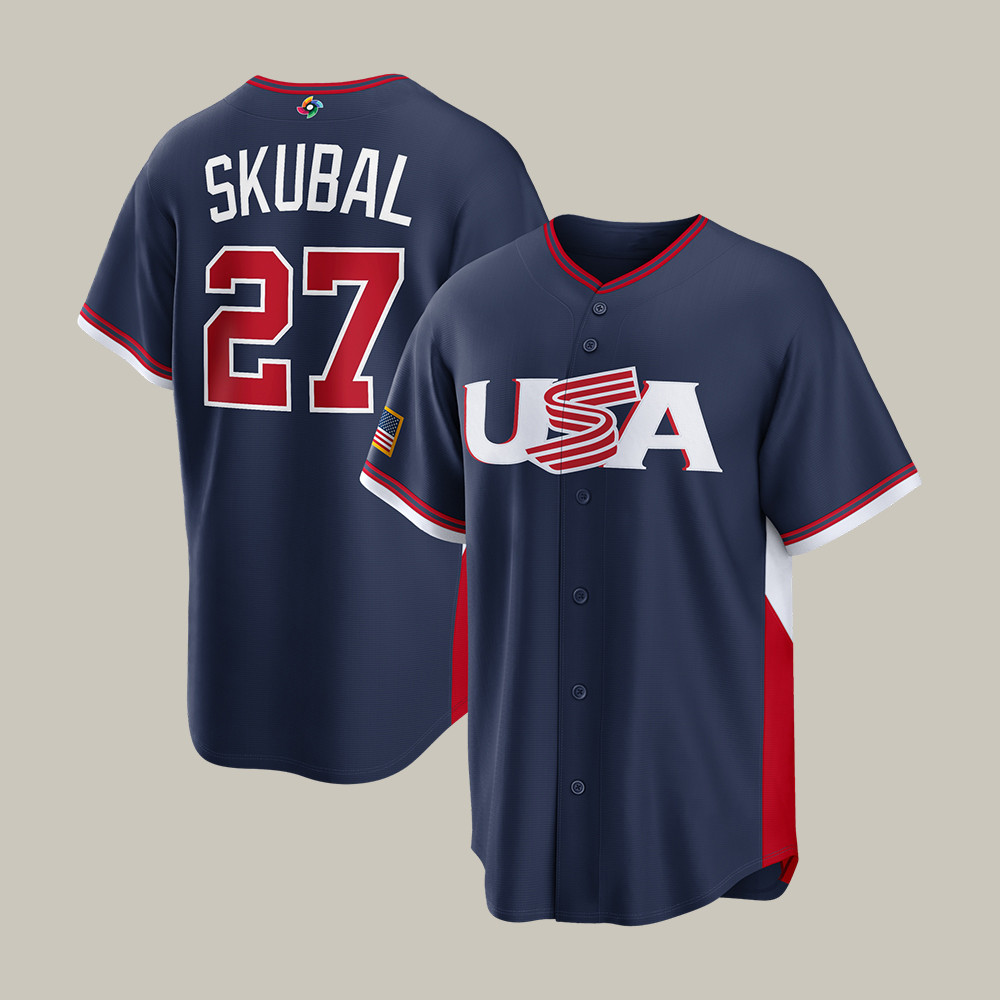 Tarik Skubal USA World Baseball Classic 27 Jersey Team USA Baseball Clothes Good Gift For Fans