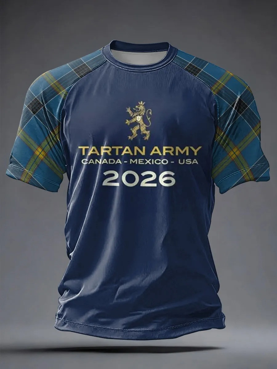 Tartan Army Canada Mexico USA 2026 T-Shirt Scotland World Cup Fan Clothing Best Gifts For Family