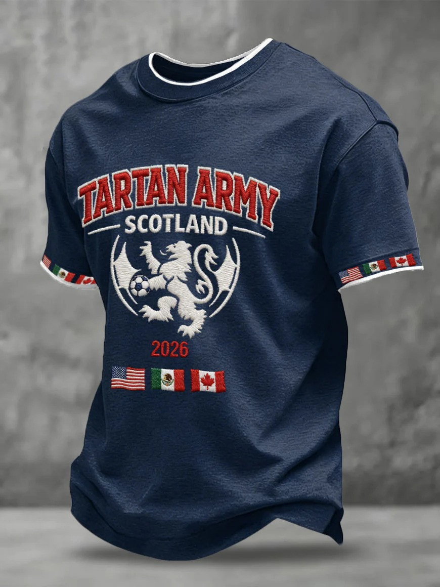 Tartan Army Scotland T-Shirt 2026 World Cup USA Mexico Canada Fan Gear Match Day Gift For Soccer Fans