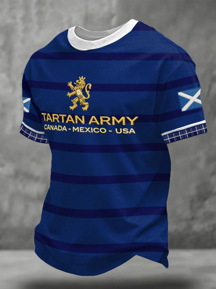 Tartan Army Scotland T-Shirt Canada Mexico USA 2026 World Cup Fan Gear Match Day Gift For Soccer Fans