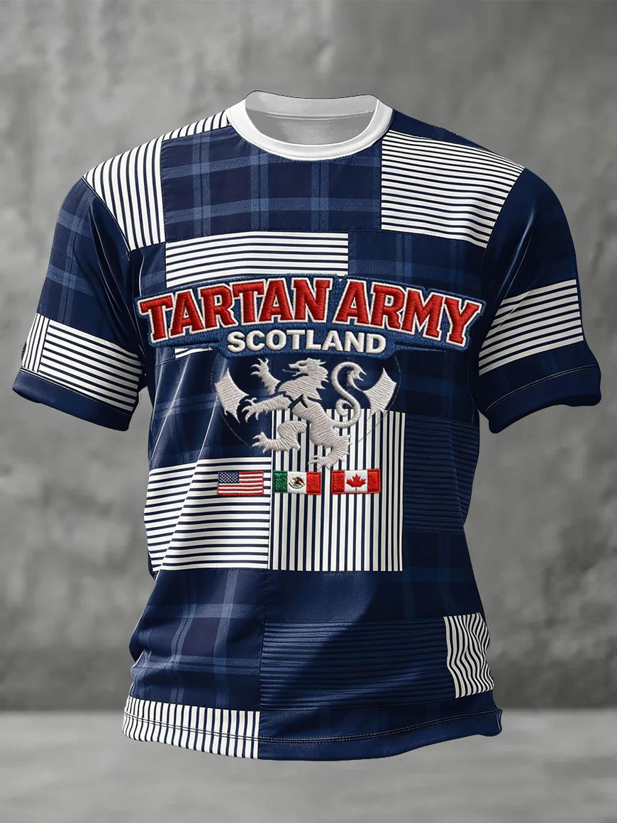 Tartan Army Scotland T-Shirt Fan Gear World Cup 2026 Canada Mexico Gift For Soccer Supporters