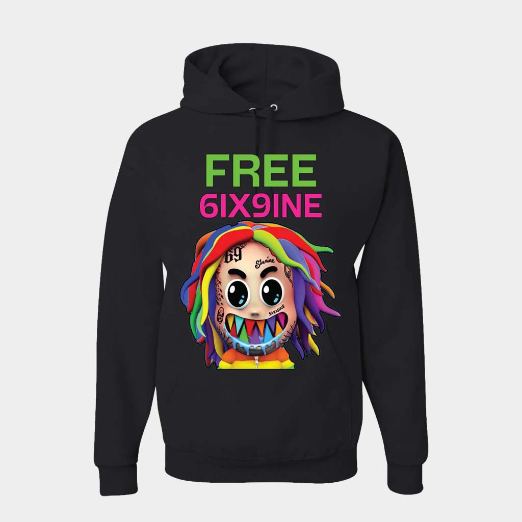 Tata Merch Free 6Ix9ine Black Hoodie Unique Birthday Gift For Husband Tata Merch Free 6Ix9ine Black Hoodie Unique Birthday Gift For Husband