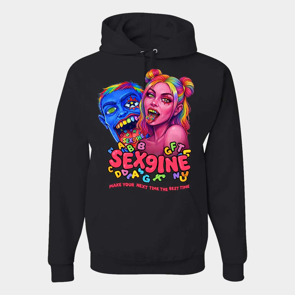 Tata Merch Sex9ine Black Hoodie Love Make Your Next Time The Best Time Hoodie Gifts For Him Her