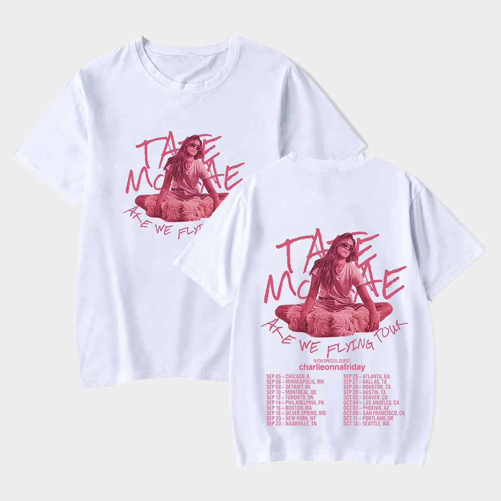 Tate McRae Merch Are We Flying Concert T-Shirt Best Gifts For Music Lovers-1 Tate McRae Merch Are We Flying Concert T-Shirt Best Gifts For Music Lovers-1