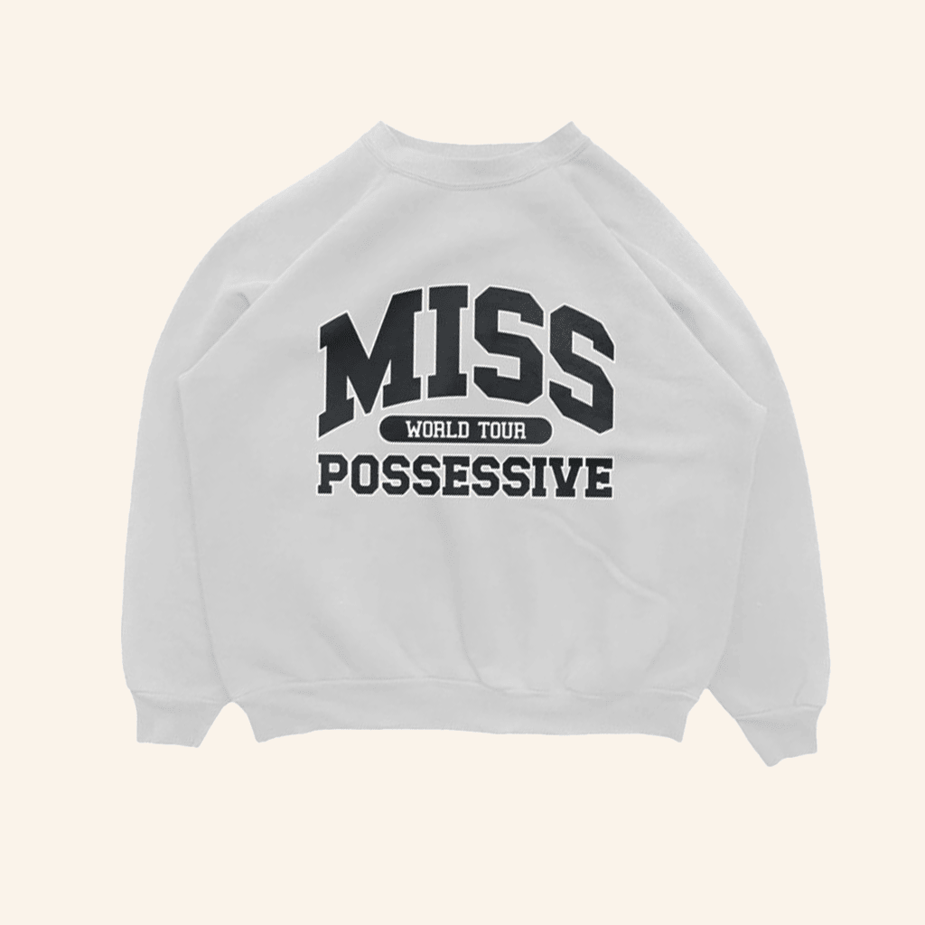 Tate Mcrae Merch Miss Possessive Crewneck Sweatshirt Besties Gifts
