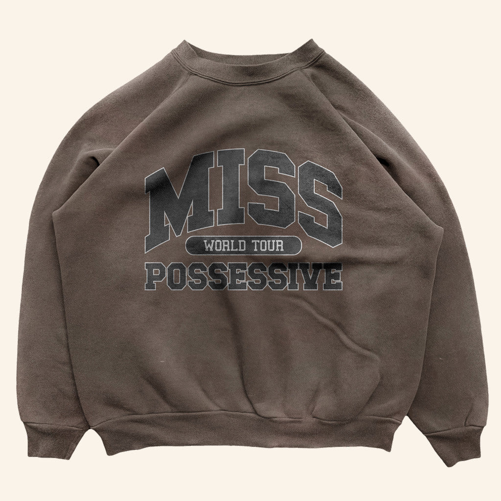 Tate Mcrae Merch Miss Possessive Crewneck Sweatshirt Miss Possessive Tour Merch
