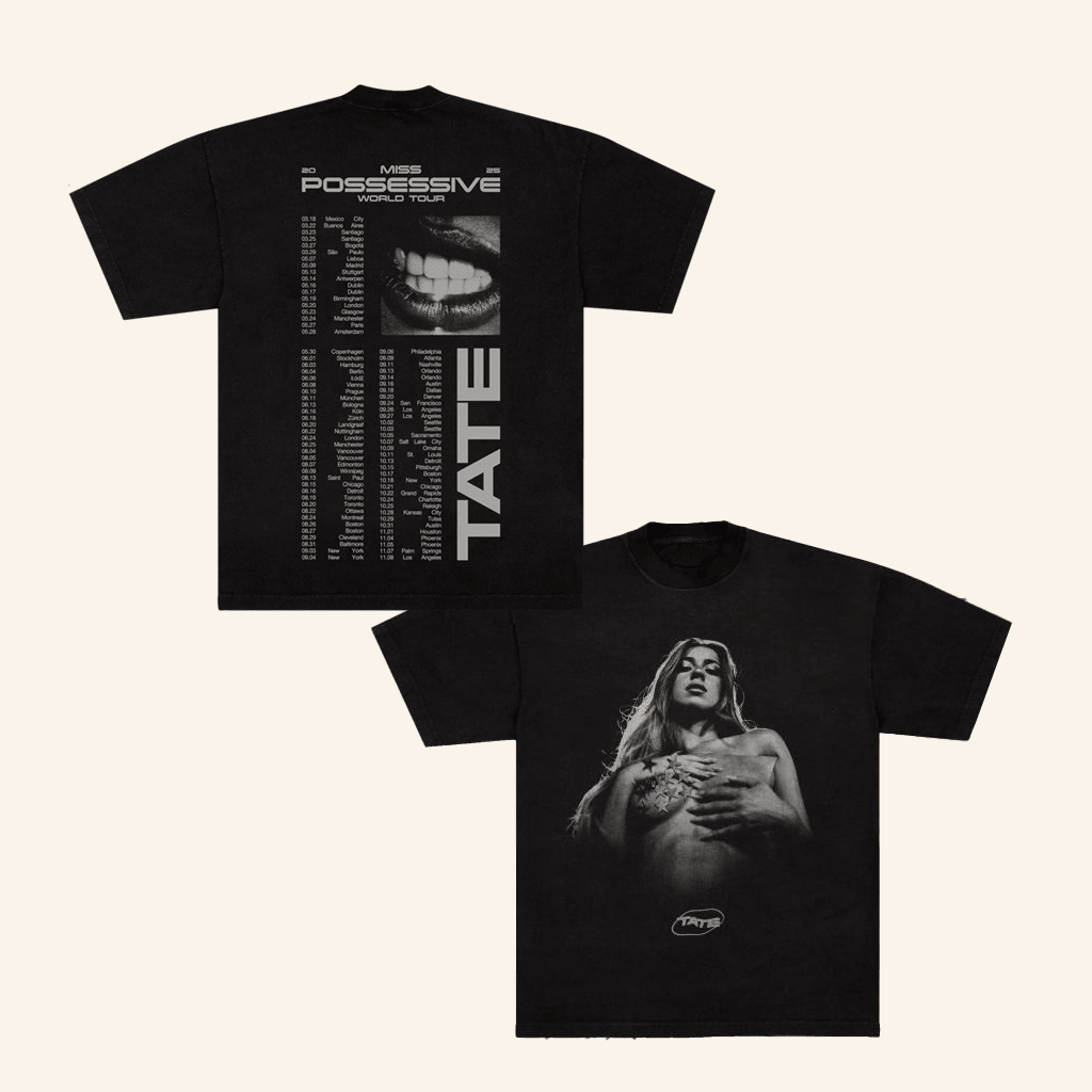 Tate Mcrae Merch Pose Black Tour T-Shirt Present For Wife Tate Mcrae Merch Pose Black Tour T-Shirt Present For Wife