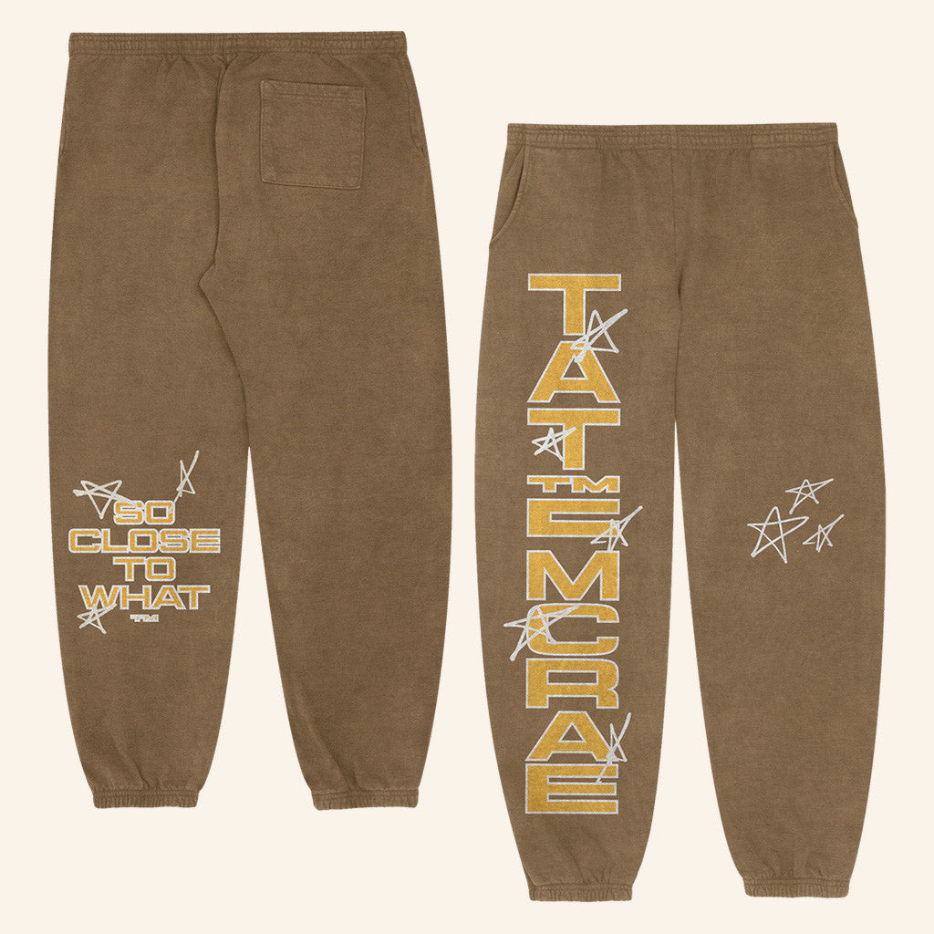 Tate Mcrae Merch Stars Brown Sweatpants Gifts For Him Her Tate Mcrae Merch Stars Brown Sweatpants Gifts For Him Her