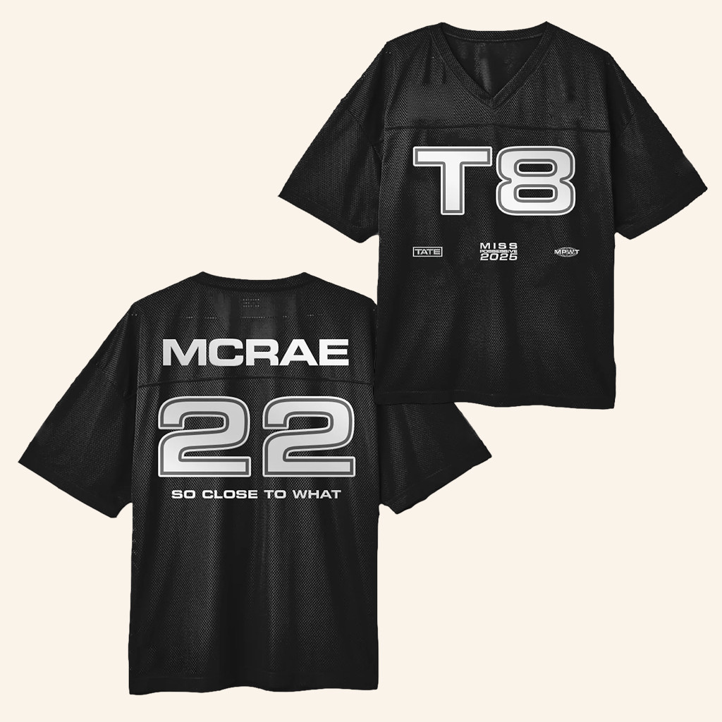 Tate McRae Merch T8 Black Jersey Birthday Gifts For Music Lovers Tate McRae Merch T8 Black Jersey Birthday Gifts For Music Lovers