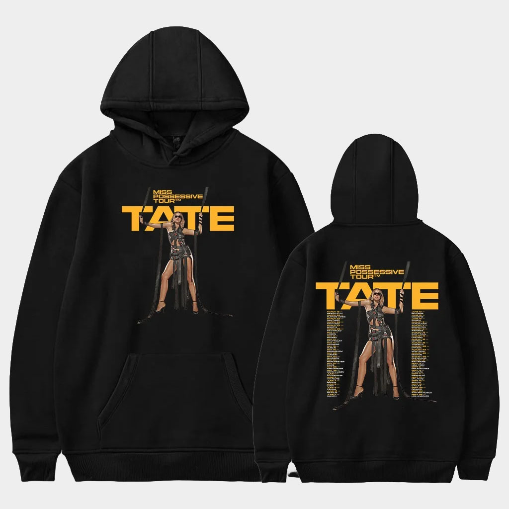 Tate McRae Merch Tate McRae Miss Possessive Tour Hoodie Presents For Music Lovers