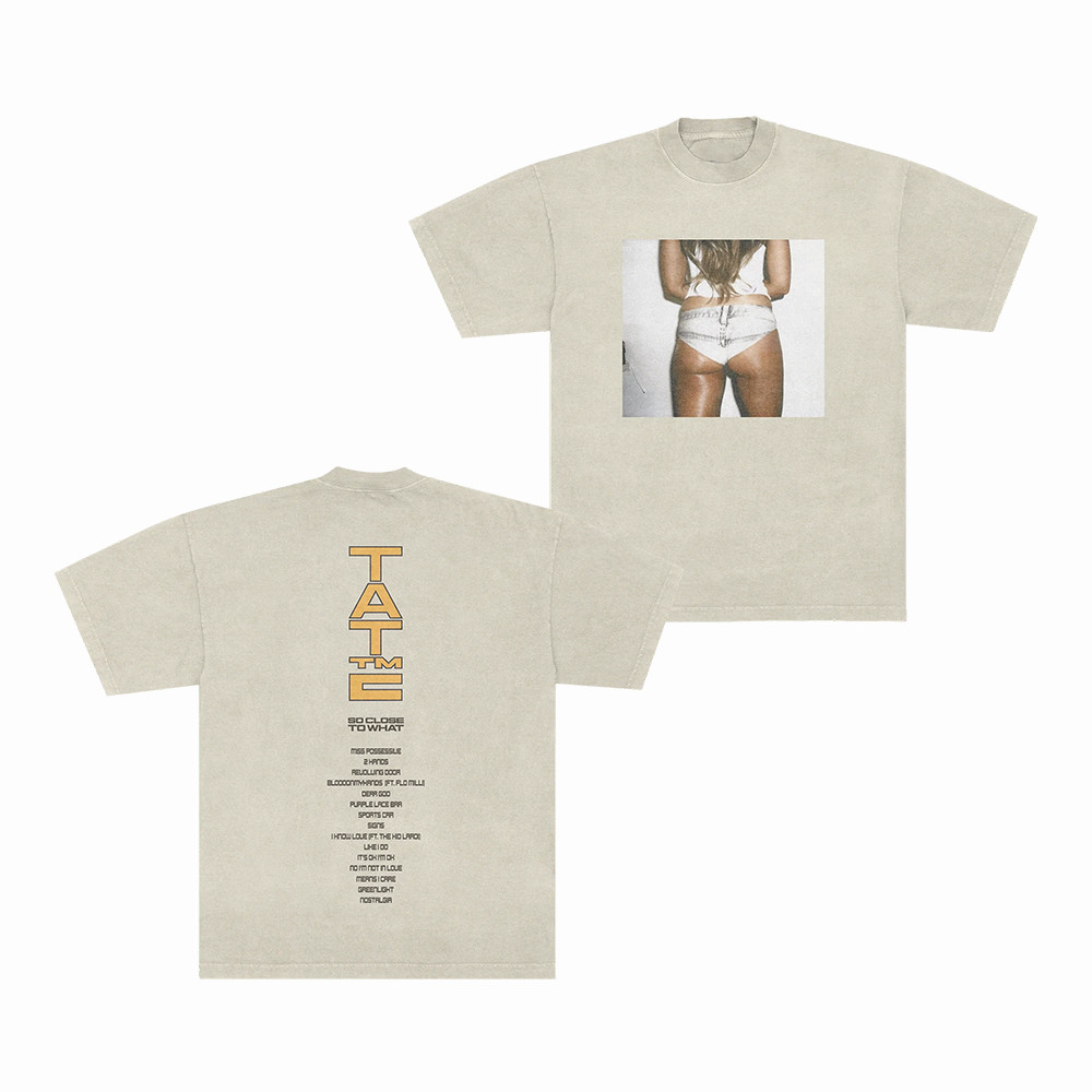 Tate Mcrae T8 So Close To What Grey T-Shirt Tate Mcrae Merch Gift For Her