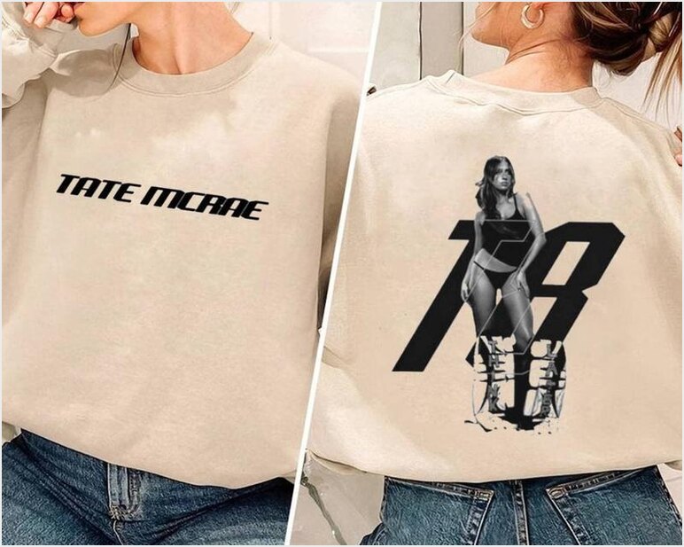 Tate Mcrae The Think Later 90S Sweatshirt, Music Vintage Y2K Concert Tee World Tour Gift For Fan Unisex Sweatshirt Gifts For BFF