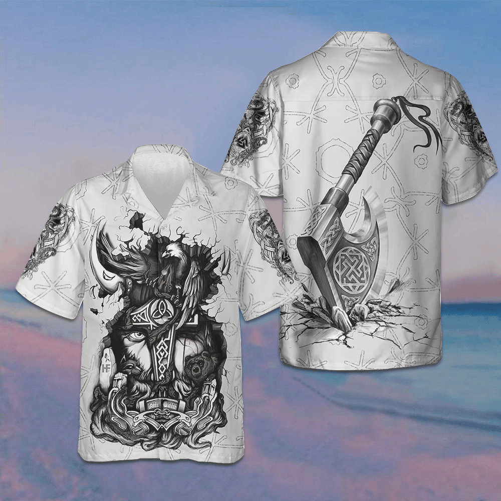 Tattoo Art Hawaiian Shirt Summer Button Up Shirts Presents For Husband