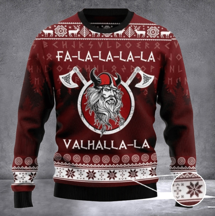 Tattoo Fa La La La La Ugly Christmas Sweaters Mens Xmas Clothing Gifts For Boyfriend