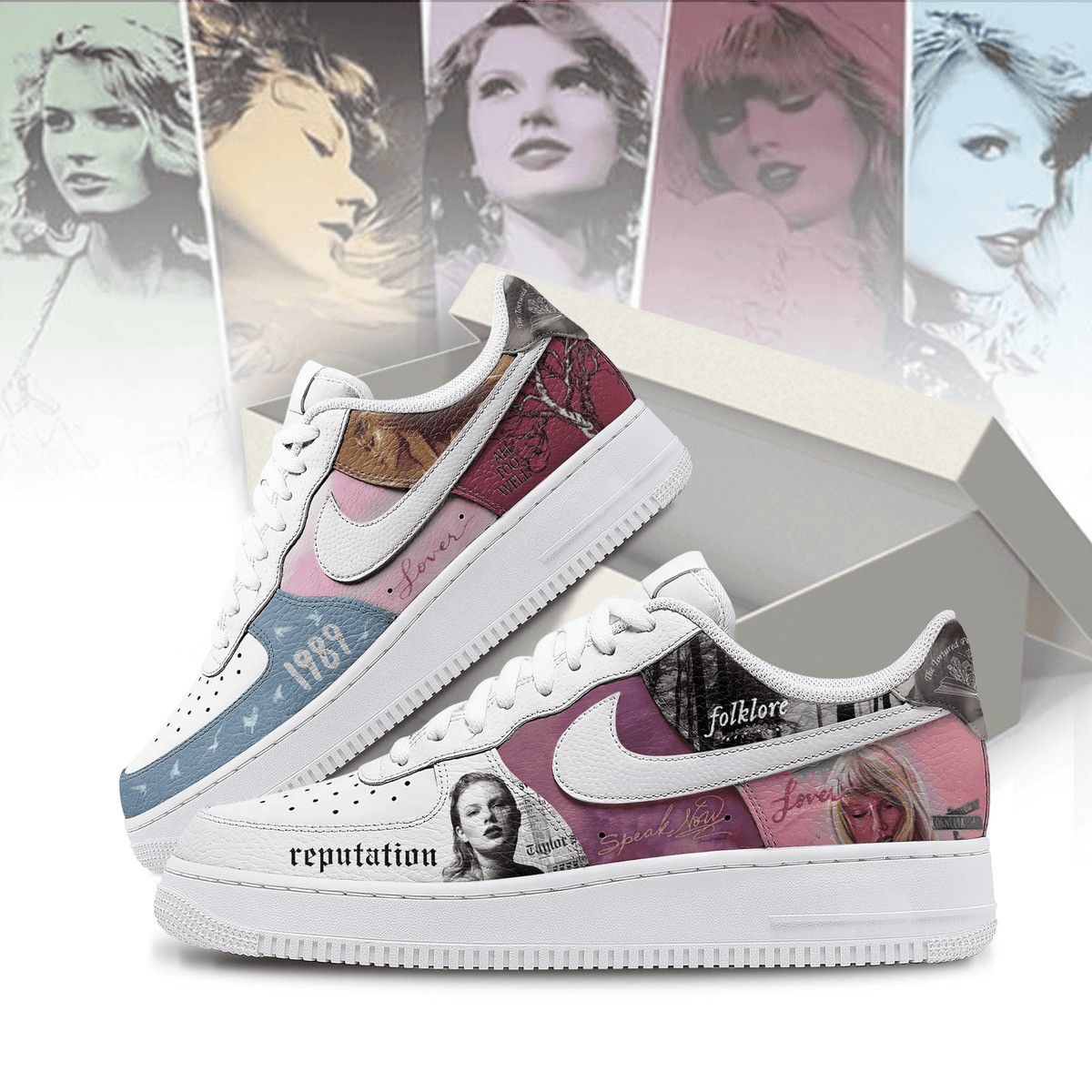 Taylor Swift Eras Tour 2024 Air Force 1 Sneaker Gifts For Swifties