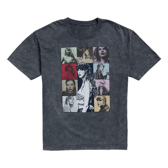 Taylor Swift Merch T-Shirt Taylor Swift The Eras International Tour Mineral Wash Gray Tee
