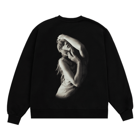 Taylor Swift Merch The Tortured Poets Department Black Crewneck Sweatshirt Unique Gifts