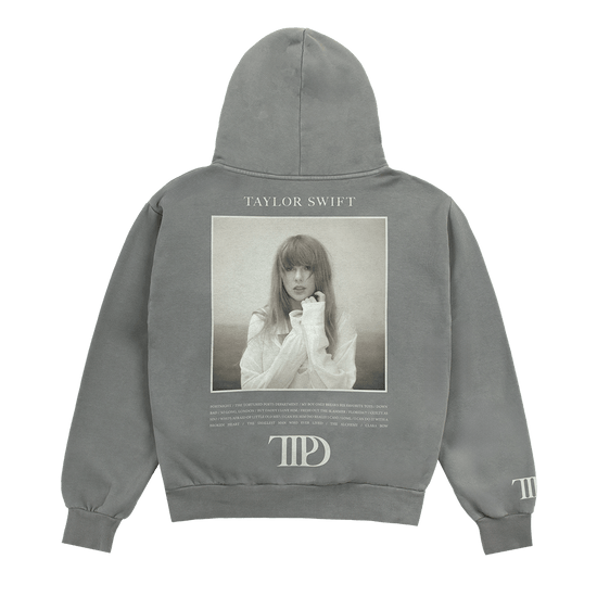 Taylor Swift Merch The Tortured Poets Department Gray Hoodie Taylor Nation Merch Unique