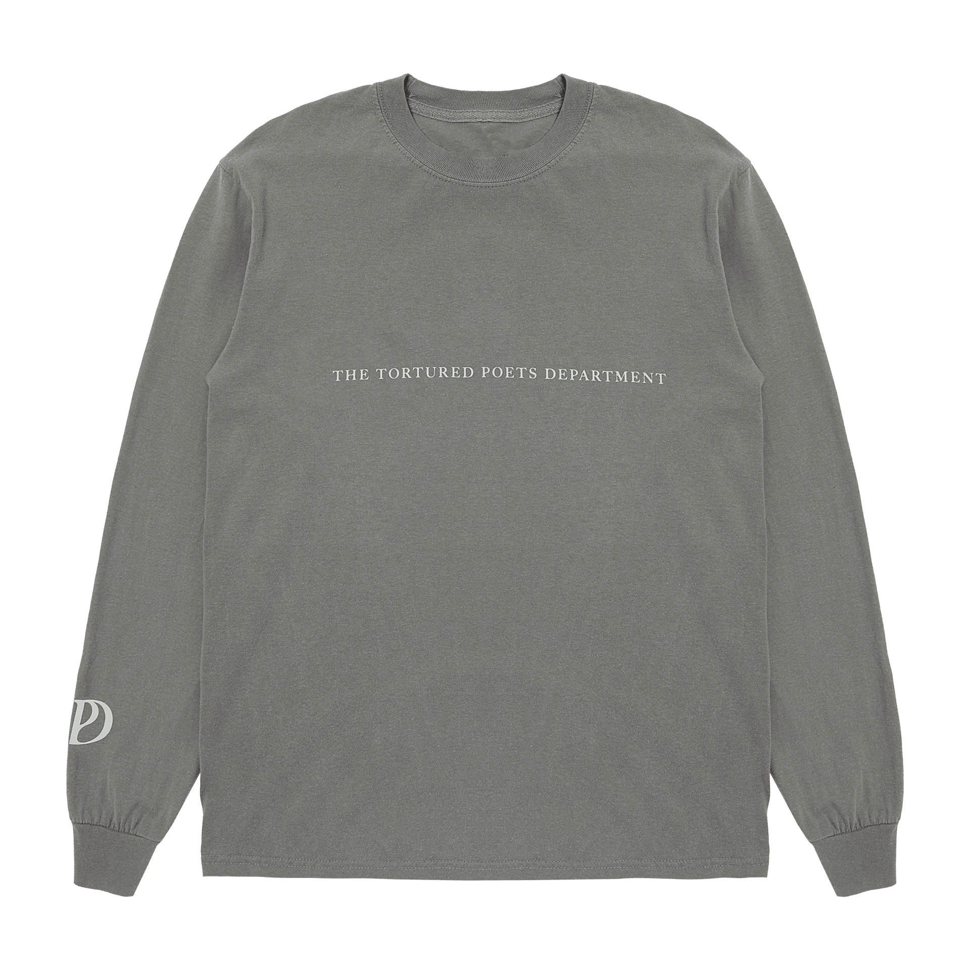 Taylor Swift Merch The Tortured Poets Department Gray Photo Long Sleeve Shirt For Swifties