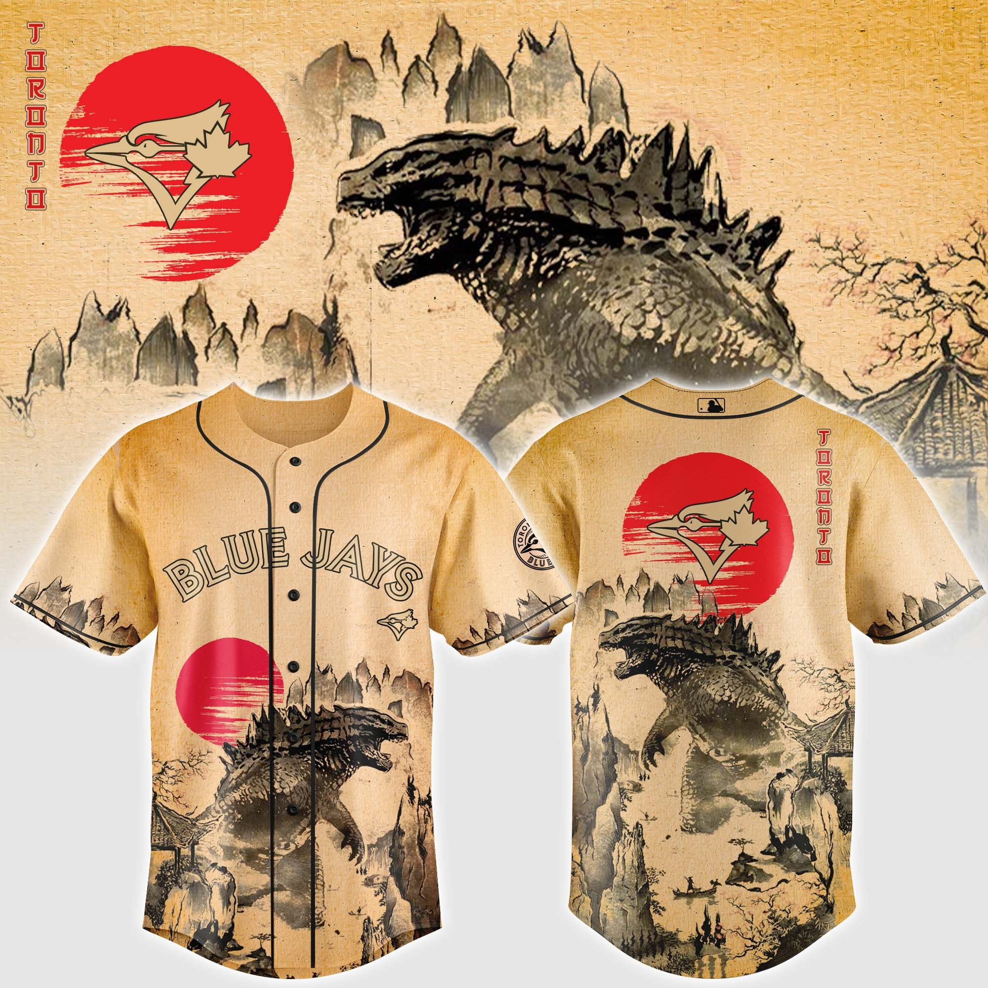 TBJ x Gojira Baseball Jersey 2025 Best Gifts For Baseball Lovers