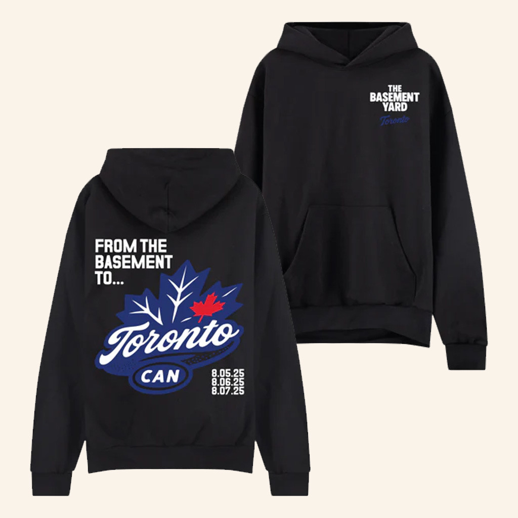TBY Tour Merch From The Basement To Toronto Black Hoodie Presents For Boyfriend