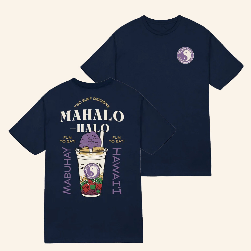 Tcsurf Merch Mahalo Halo T-Shirt Birthday Present For Girlfriend