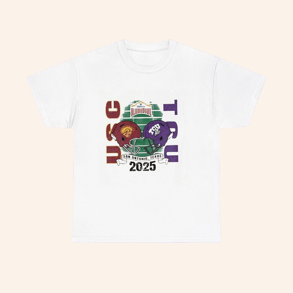 Tcu Horned Frogs Vs Usc 2025 Alamo Bowl Head To Head T Shirt