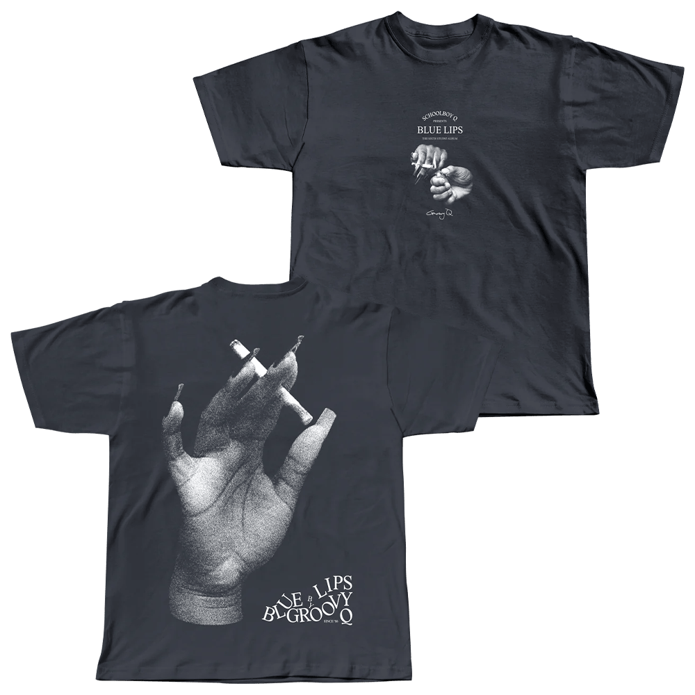 TDE Merch Blue Lips Ciggy T-Shirt Top Dawg Entertainment Merch Gifts For Father's Day Ideas