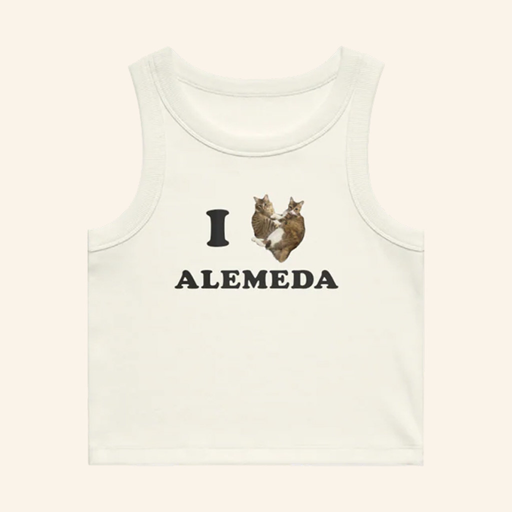 TDE Merch I Love Alemeda Cat Tank Christmas Gifts For Sister