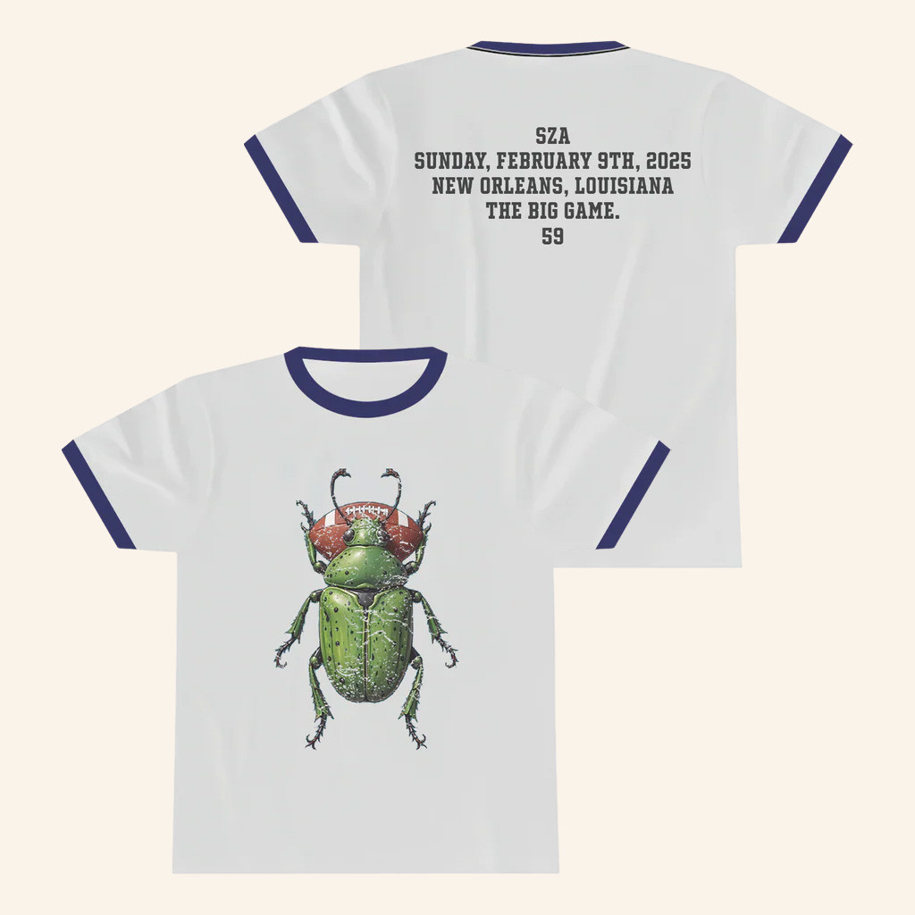 TDE Merch SZA Beetle Ball Ringer T-Shirt Christmas Gifts For Besties