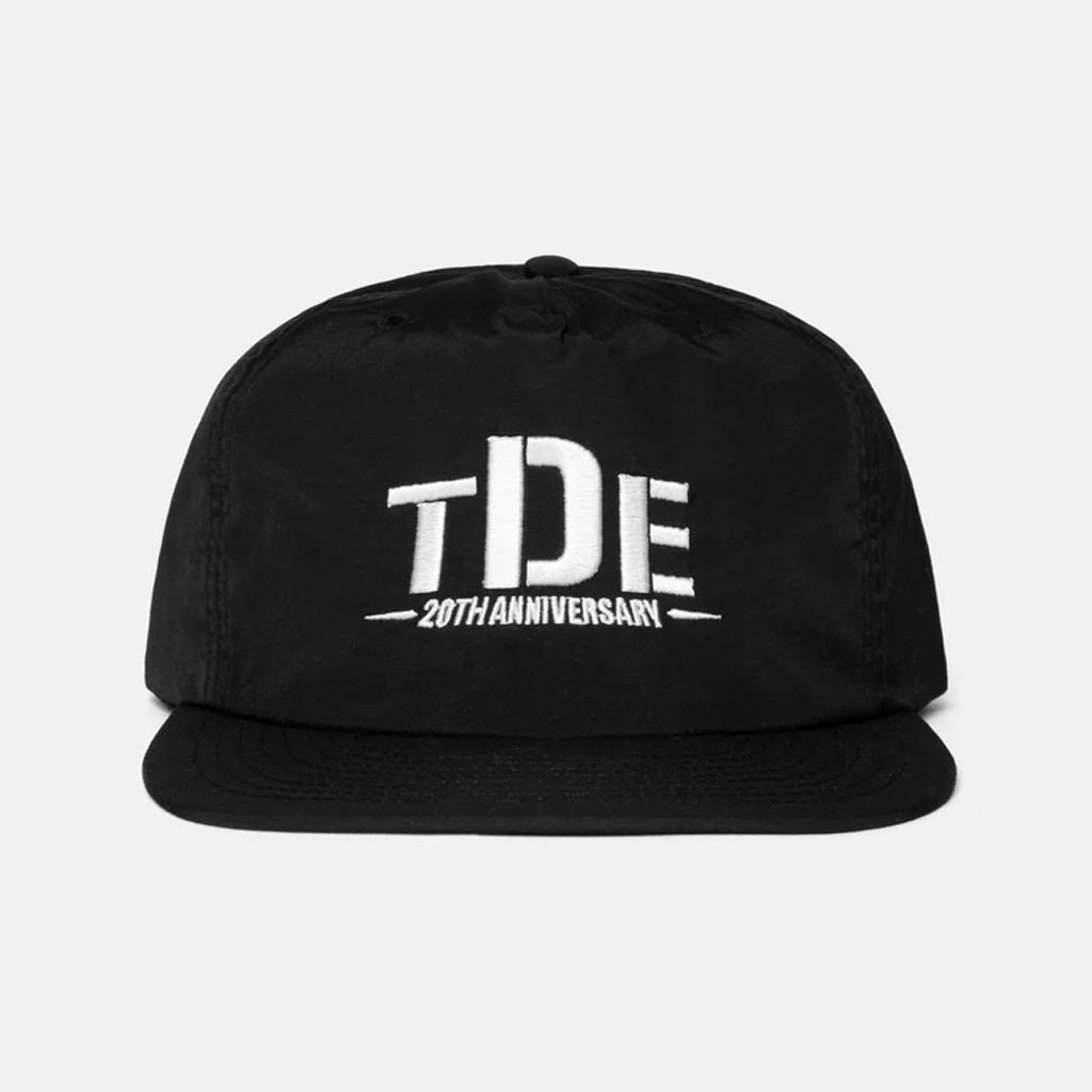 TDE Merch TDE 20th Logo Embroidered Black Snapback Hat Christmas Gift Ideas For Him