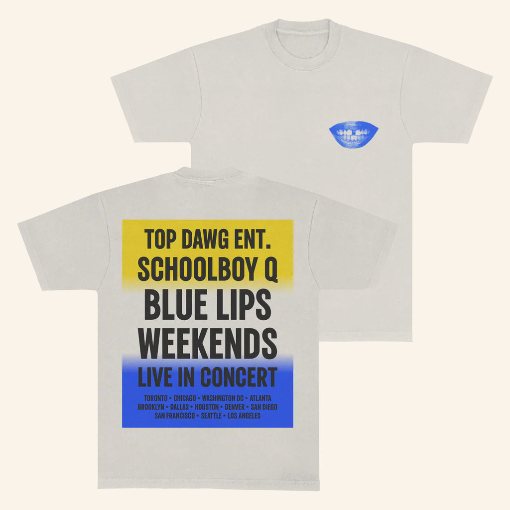 TDE Merch The Blue Lips Tour T-Shirt Christmas Presents For Friends
