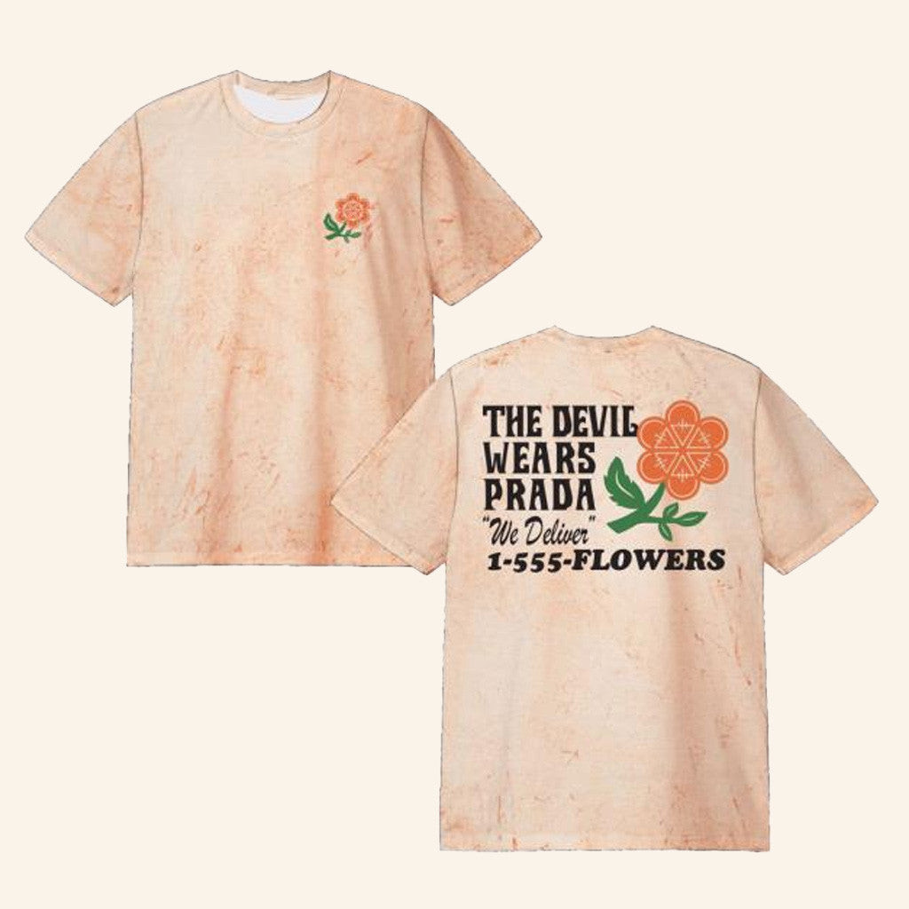 TDWP Band Merch Florist Dye T-Shirt Gift Ideas For Girlfriend TDWP Band Merch Florist Dye T-Shirt Gift Ideas For Girlfriend