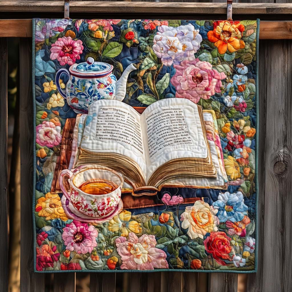 Tea And Roses Quilted Blanket Cool Gifts For Readers