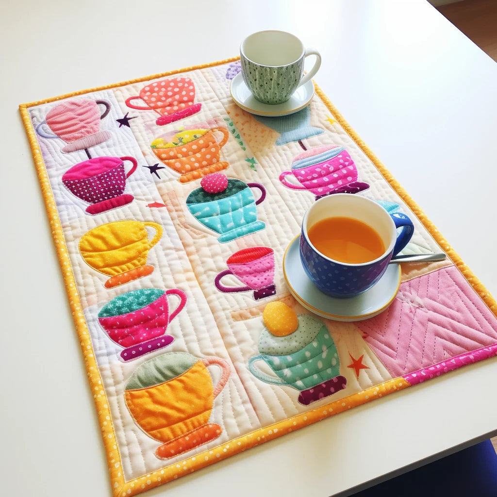 Tea Cup Quilted Placemat Elegant Placemats Stepdad Gifts For Father's Day