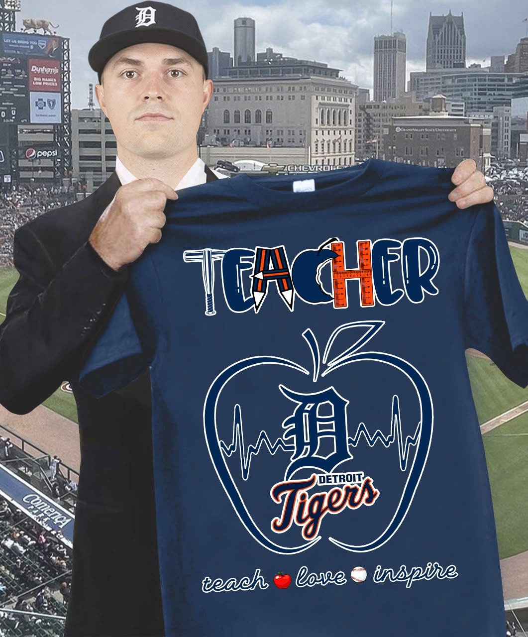 Teach Love Inspire Auburn Tigers Teachers Shirt Honor Teachers Day Gifts For Auburn Fans