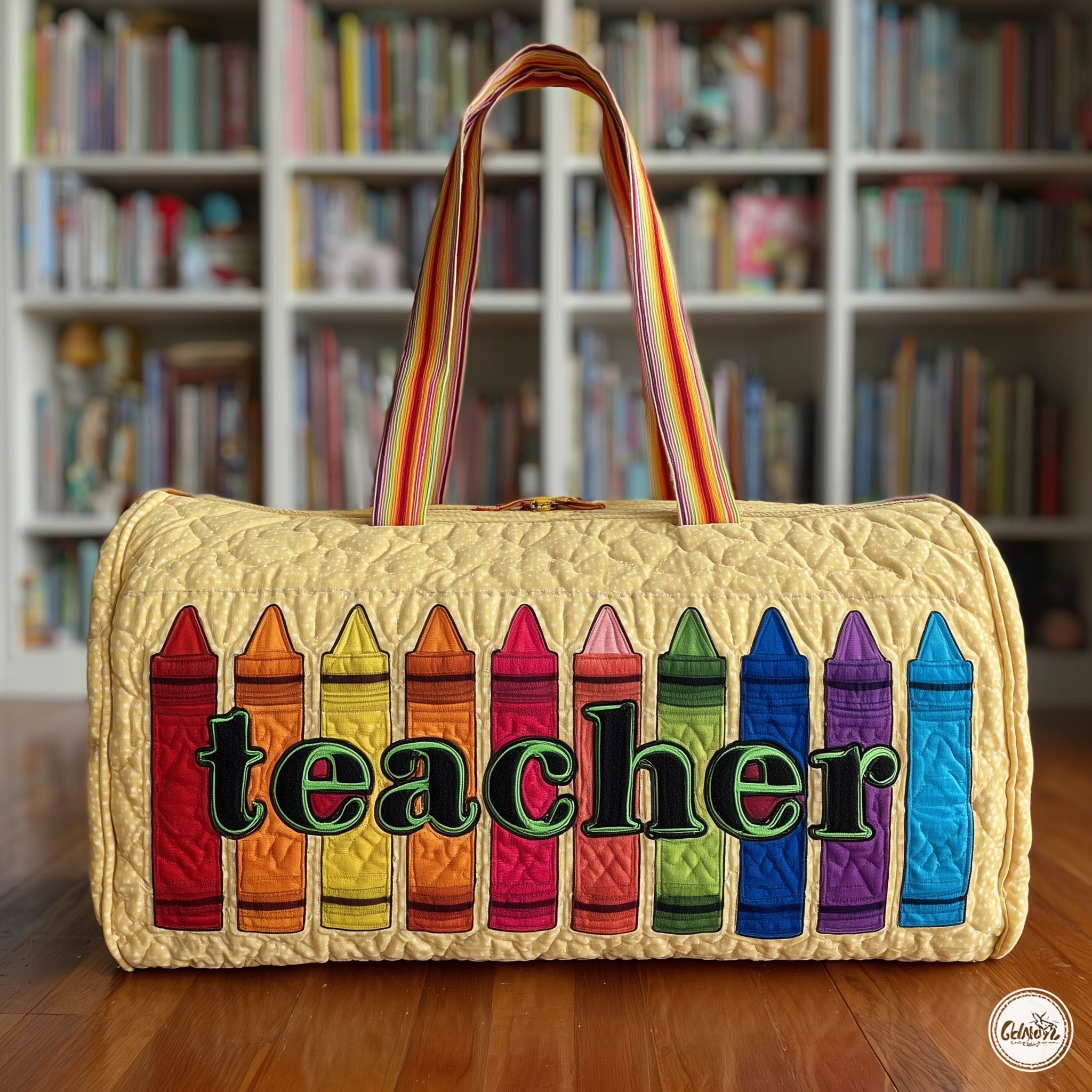 Teacher Quilted Duffle Bag Anniversary Gift Idea