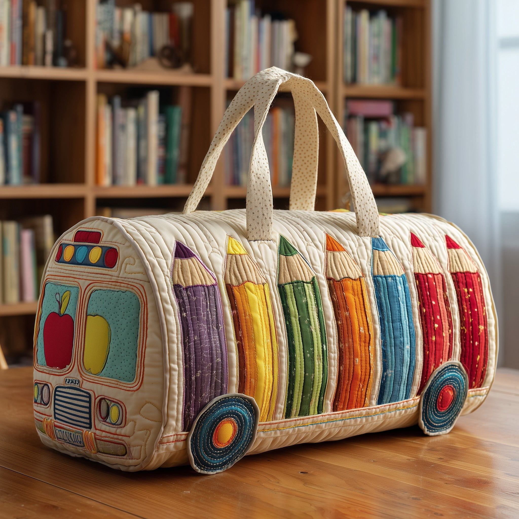 Teacher Quilted Duffle Bag Gift For Family