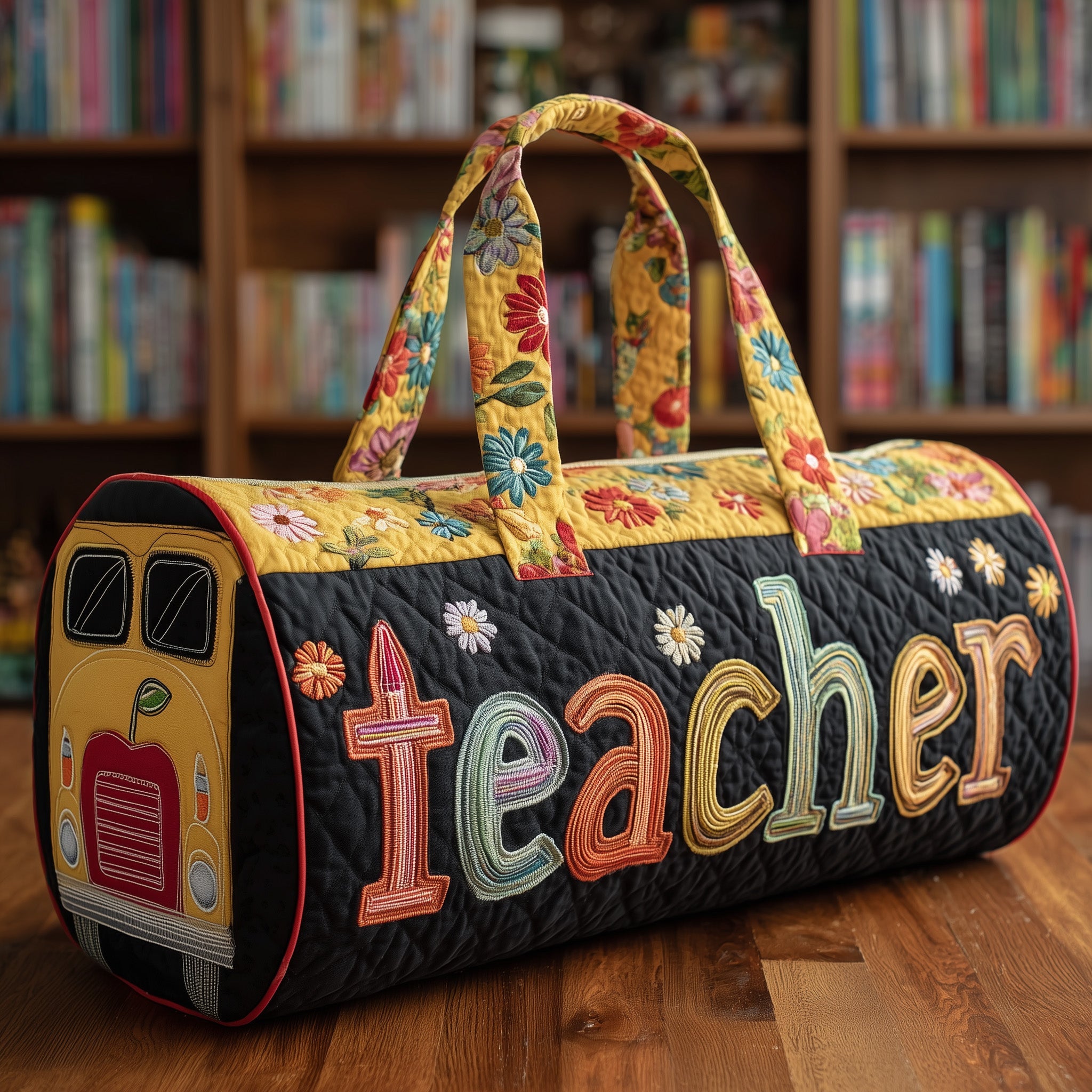 Teacher Quilted Duffle Bag Gift For Her