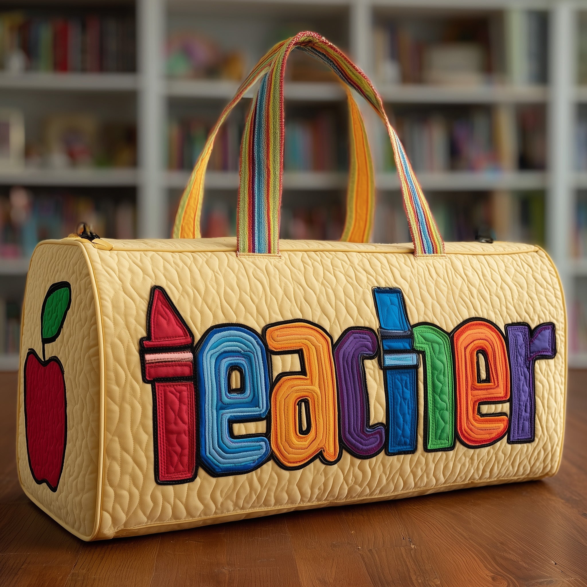 Teacher Quilted Duffle Bag Gift For Kids