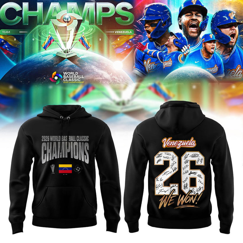 Team Beisbol Venezuela 2026 World Baseball Classic Champions 26 Hoodie We Won Fan Merch