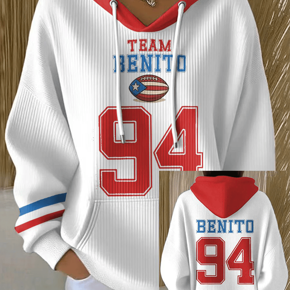 Team Benito 94 Bad Bunny Hoodie Bad Bunny Halftime Show Apparel Gift For Her
