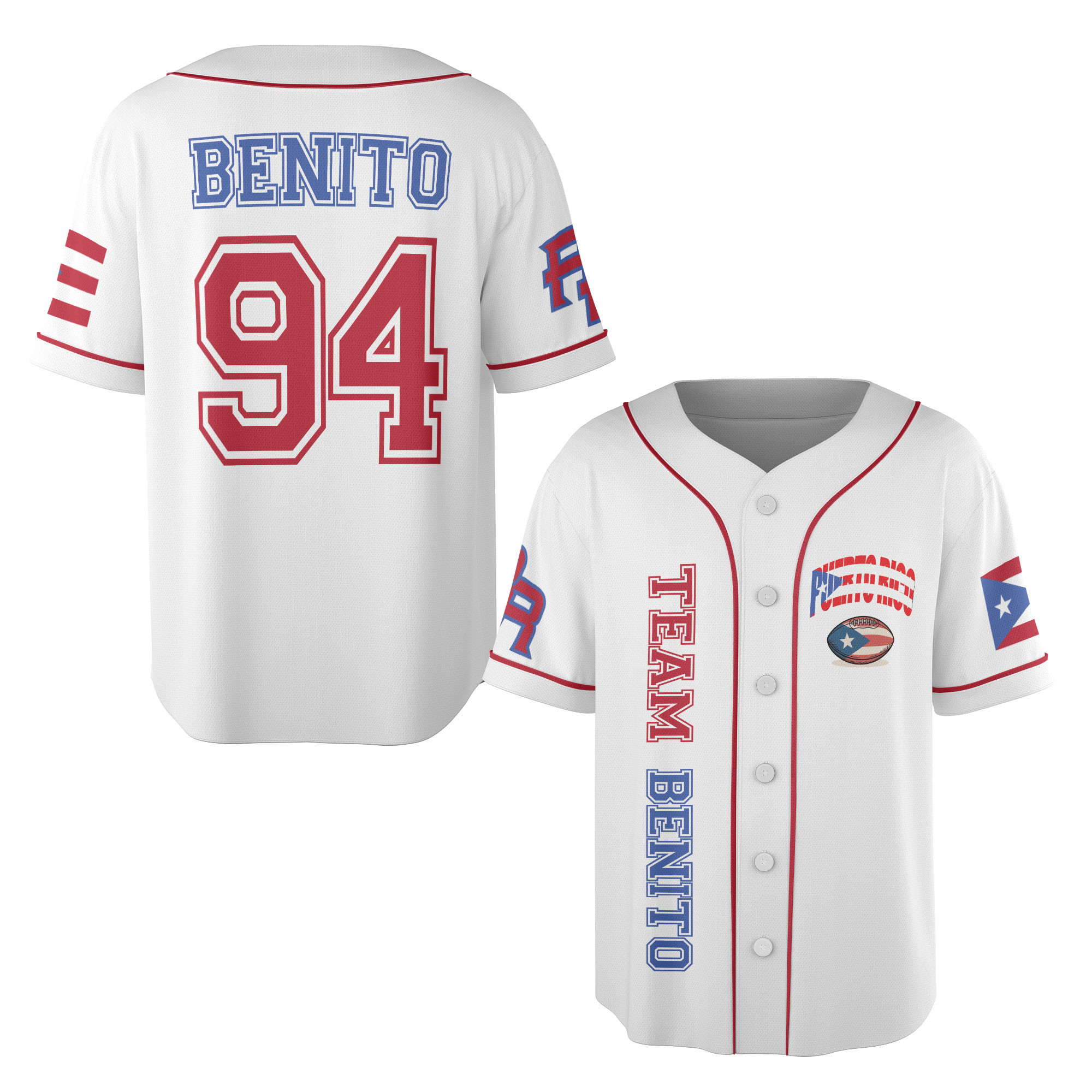 Team Benito Football Jersey Benito Halftime Fan Jersey Game Day Tee Gift for Sports Fan