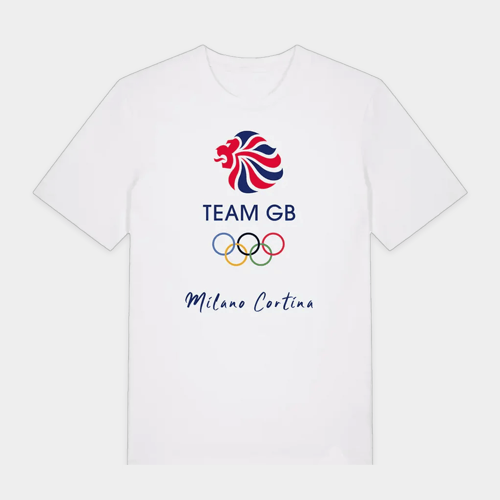Team GB Merch Team GB Logo Milano Cortina T-Shirt White Winters Games Olympics 2026 Apparel