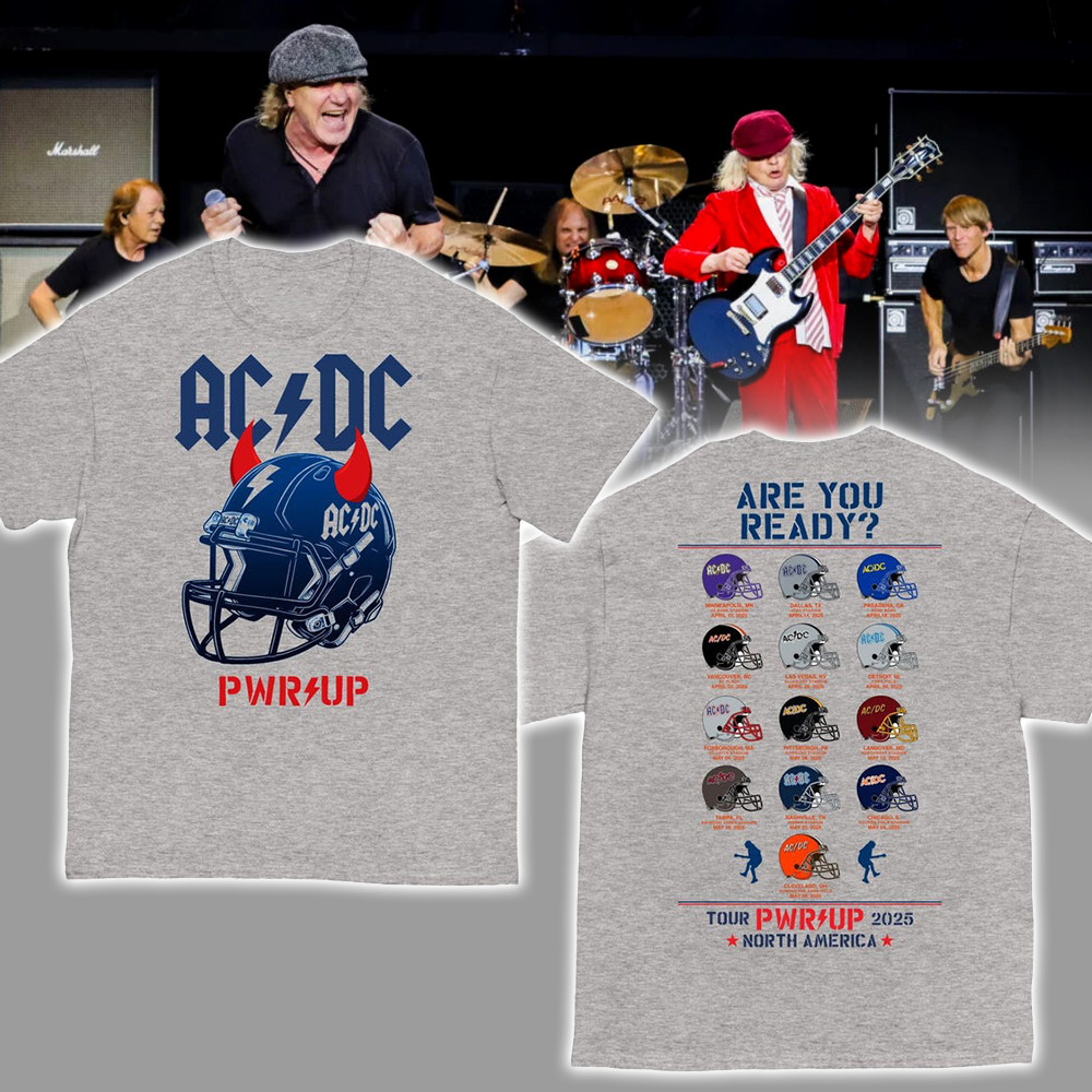 Team Helmets PWR UP Tour T-Shirt Gift Ideas For Music Lovers