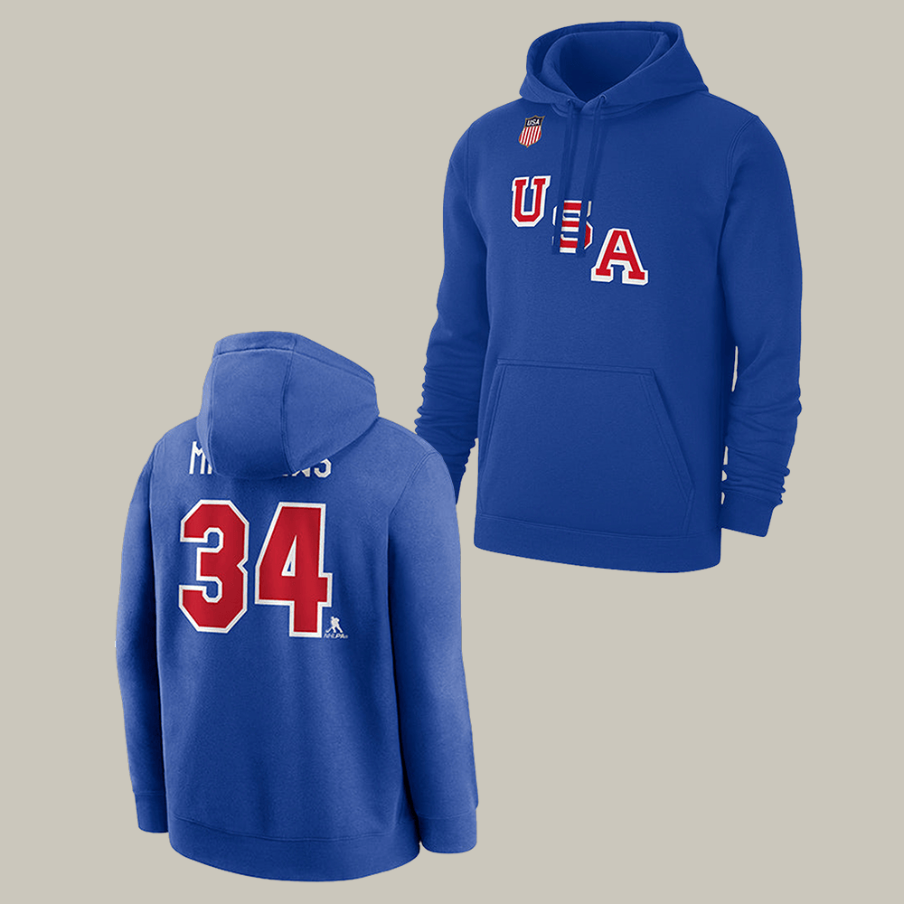 Team Hockey USA 2026 Hoodie Milano Cortina 2026 Winter Olympic Hooded Sweatshirt