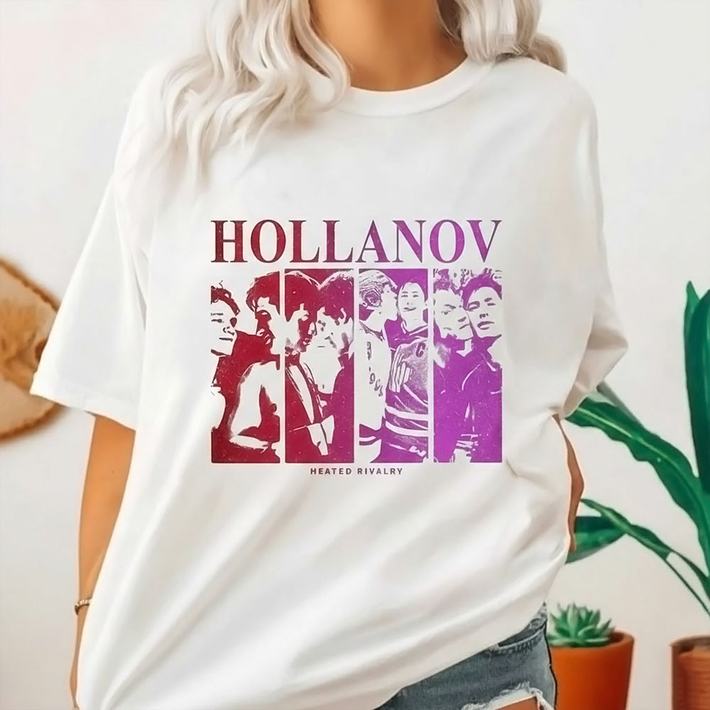 Team Hollanov T-Shirt Heated Rivalry Ice Hockey Romance Merch Best Gift For Fans