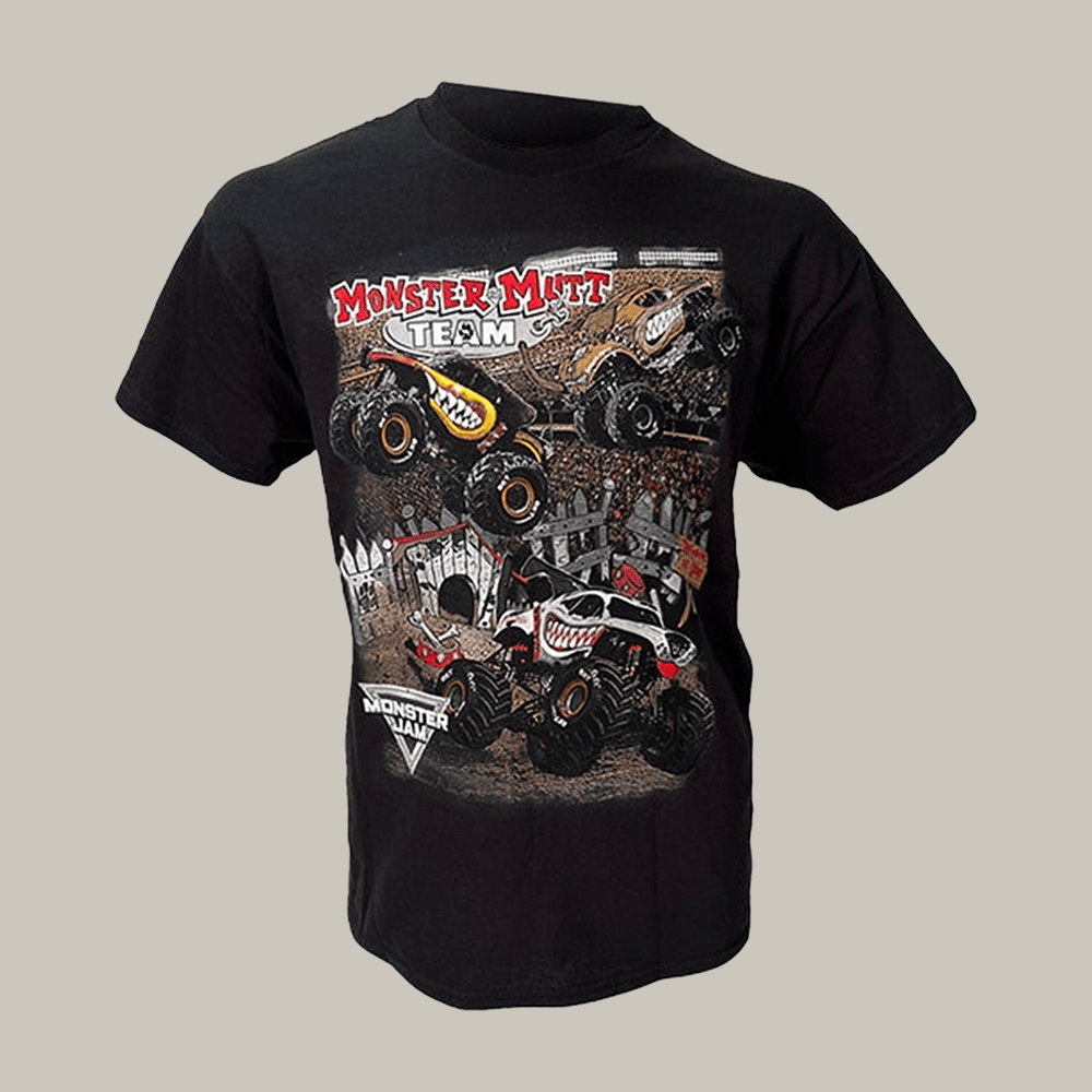 Team Monster Mutt Youth T-Shirt Monster Jam Clothes Best Gifts For Boyfriend