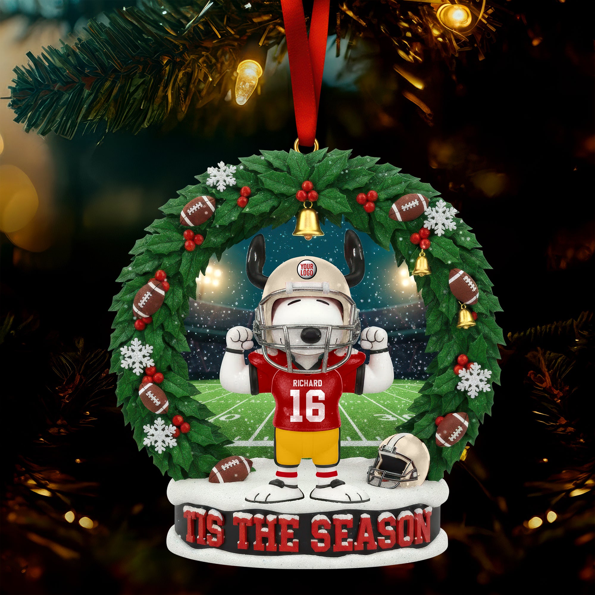 Team Pride Christmas Ornament - Personalized Gifts For Sport Lovers - Holiday Season Gift Idea